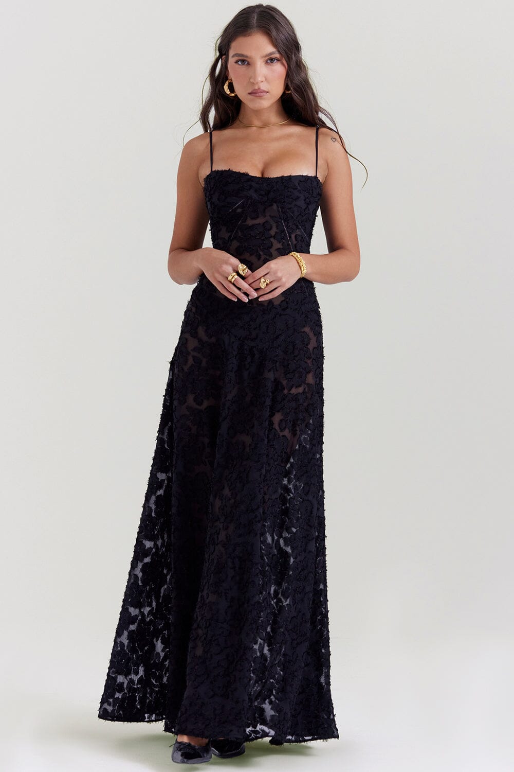 Elegante soepelvallende maxi-jurk voor dames voor elke gelegenheid
