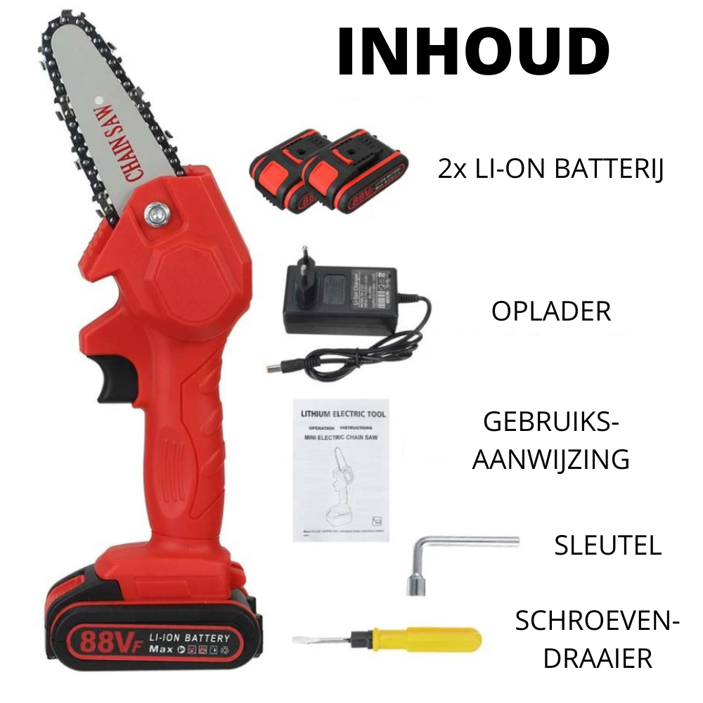 Elektrische Accukettingzaag | Efficiënt & Snel Snoeien en Zagen