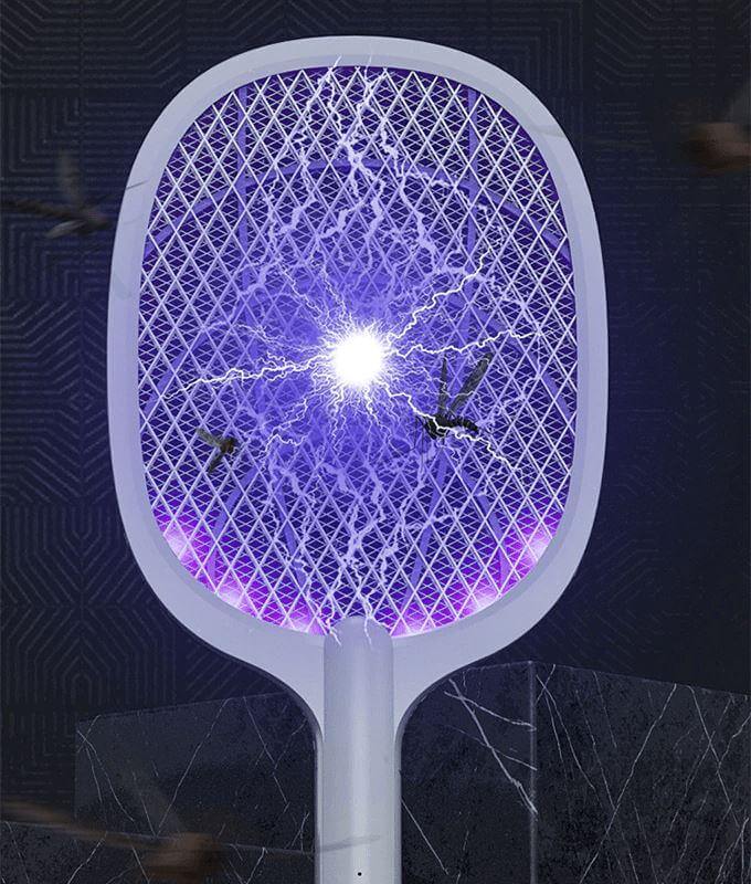 Elektrische Vliegenmepper Racket – Via USB Oplaadbare Insectenverdelger met Led-loktechnologie