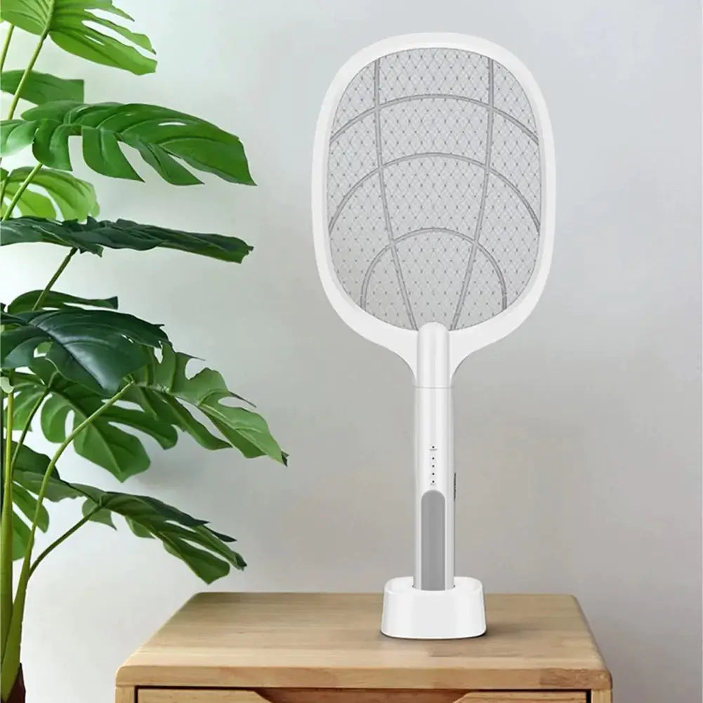 Elektrische Vliegenmepper Racket – Via USB Oplaadbare Insectenverdelger met Led-loktechnologie