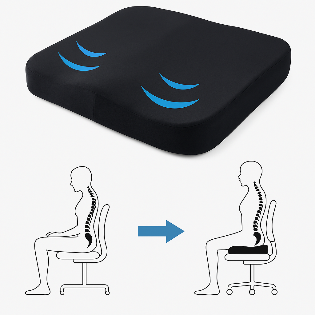 Ergonomisch Zitkussen voor de Heupen en Verlichting van de Rug