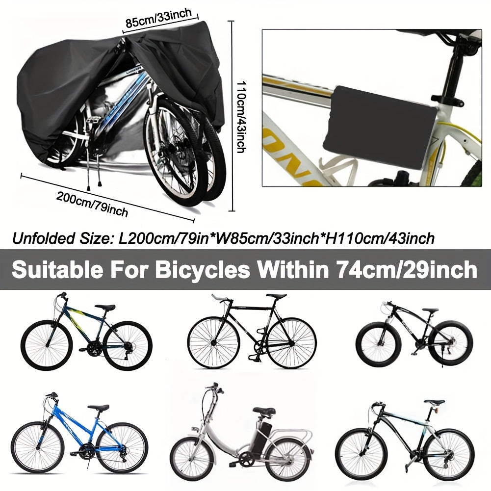 Extra grote beschermhoes voor 2–3 fietsen