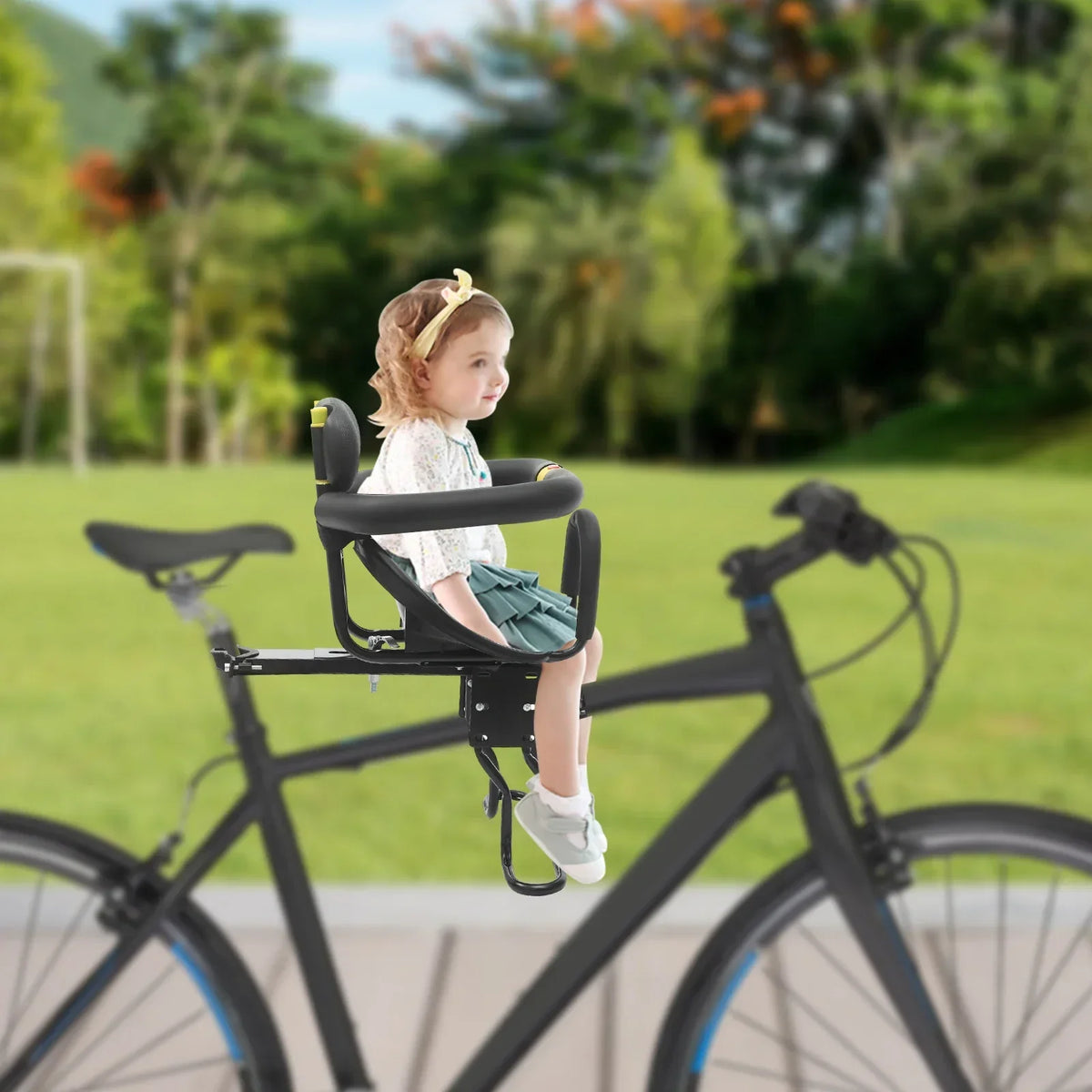 Fietszitje voorop gemonteerd voor baby's en peuters (8 maanden–6 jaar)