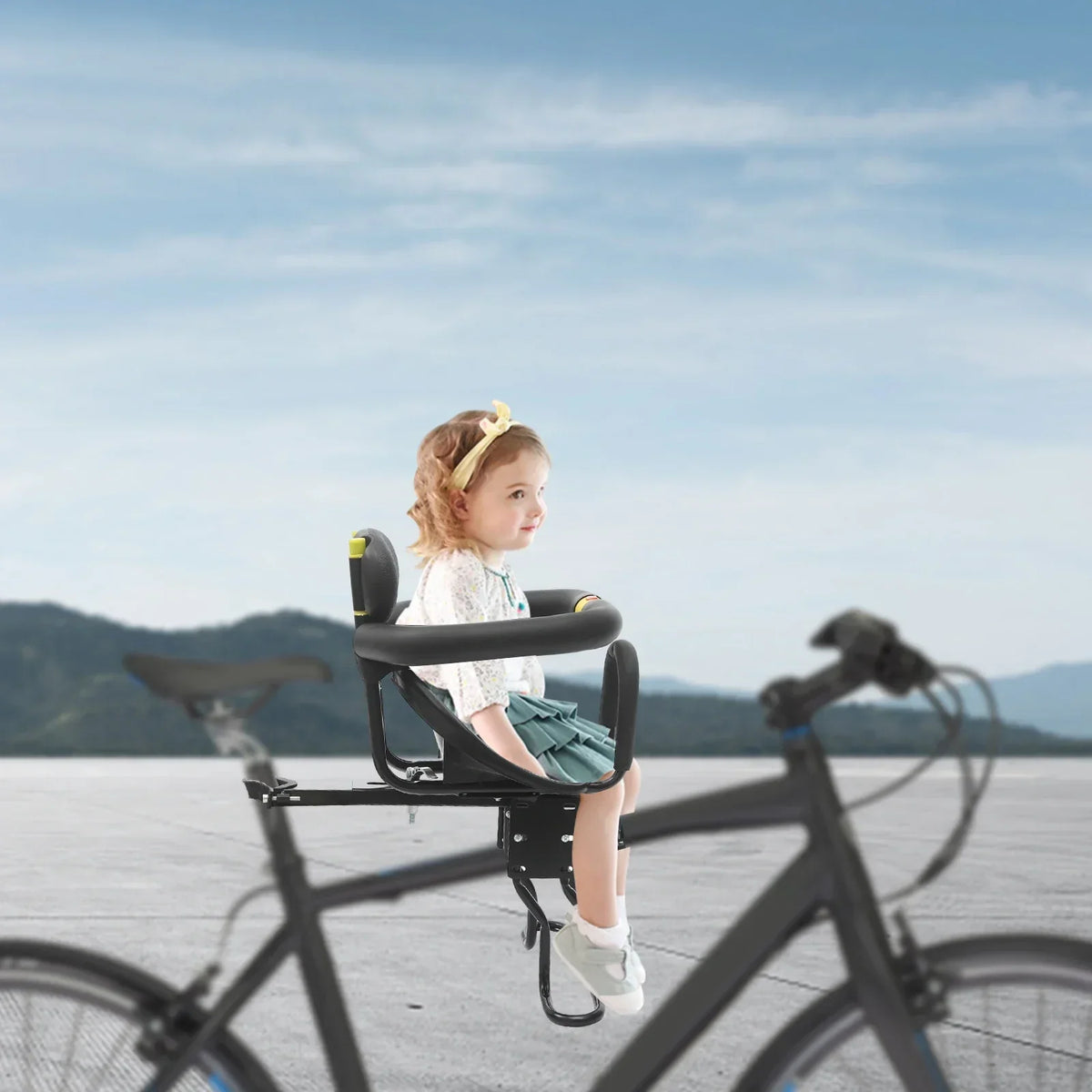 Fietszitje voorop gemonteerd voor baby's en peuters (8 maanden–6 jaar)