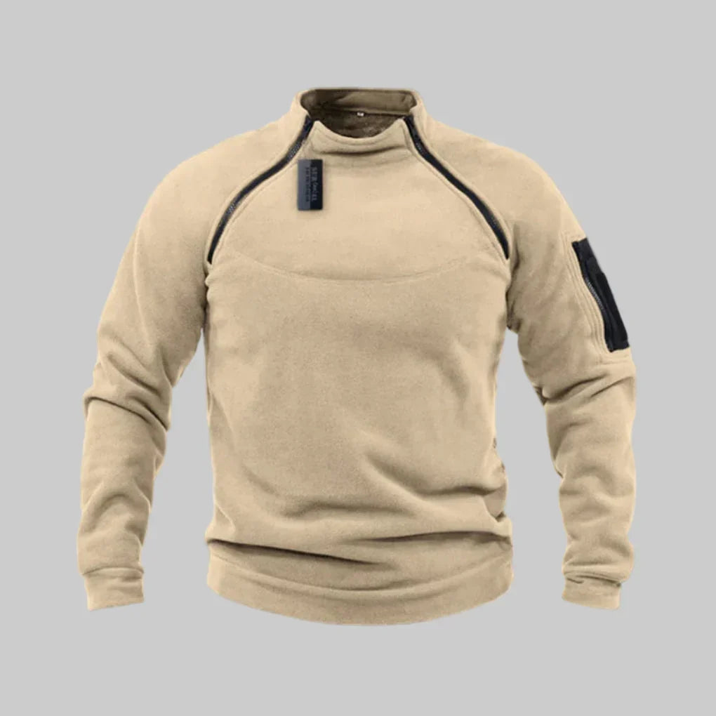 Fleece trui voor heren – Functionele laag voor outdoor & terreingebruik