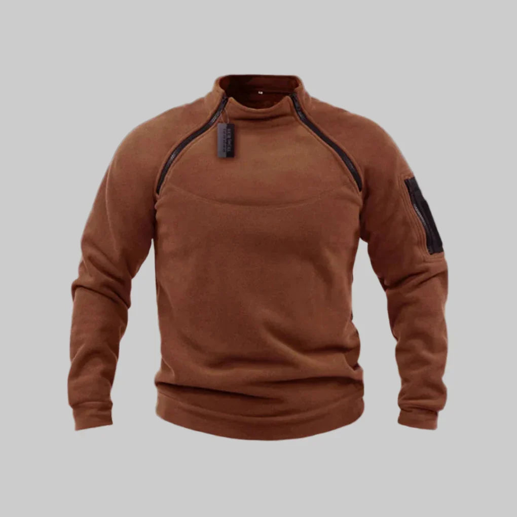 Fleece trui voor heren – Functionele laag voor outdoor & terreingebruik