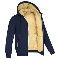Fleece vest met capuchon en ritssluiting