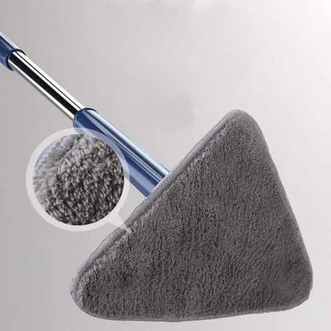 Flexibele driehoekige mop met wringsysteem