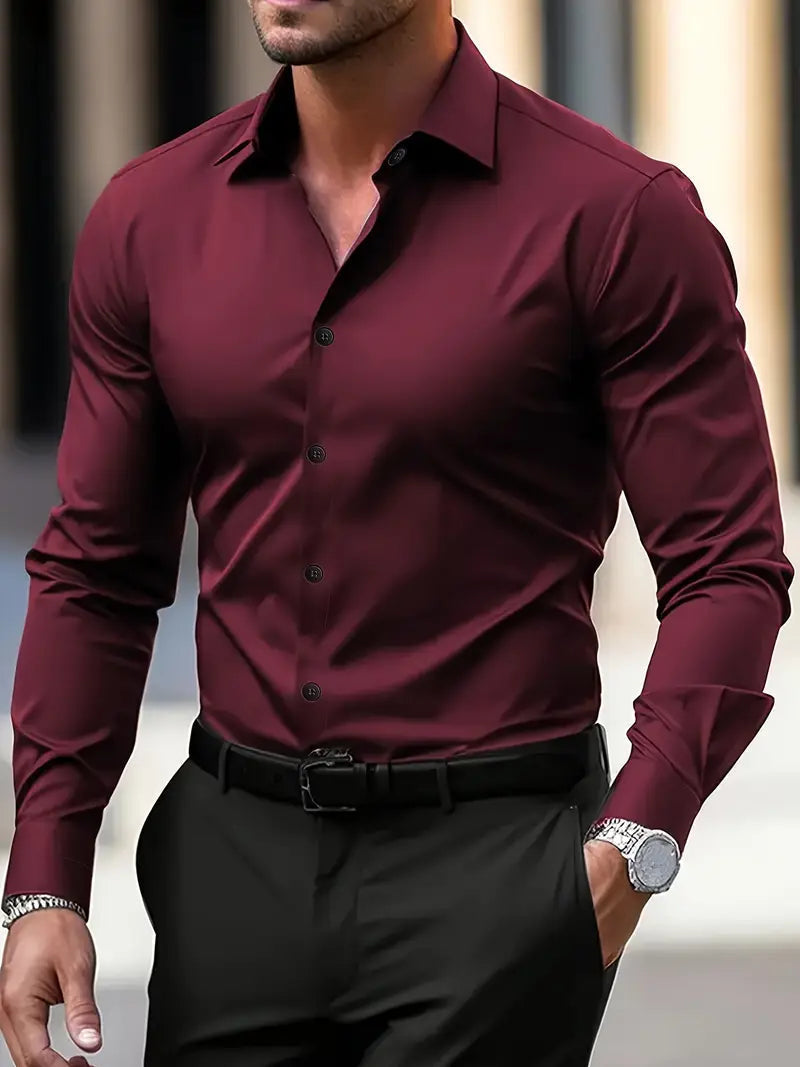 Formeel slim-fit overhemd voor heren