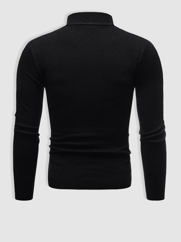 Gebreide coltrui voor heren slim fit