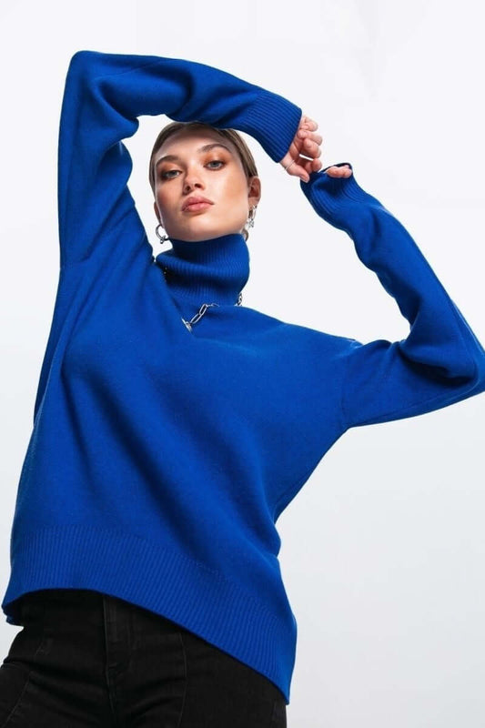 Gebreide oversized coltrui voor dames