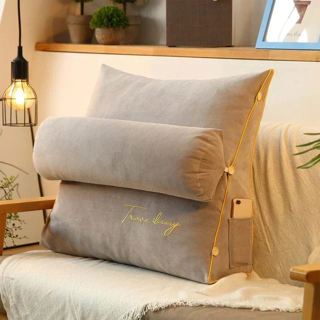 Gecontoureerd wigvormig rugsteunkussen voor optimaal comfort