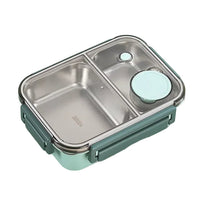 Geïsoleerde roestvrijstalen lunchbox met bento-design