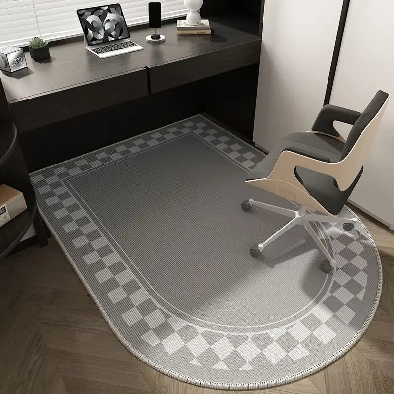 Geometrische bureaustoelmat – Zacht, wasbaar en antislip
