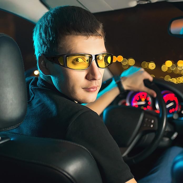 Gepolariseerde Nachtbril voor Rijden – Anti-Verblindingsbril voor Veilig Autorijden in het Donker