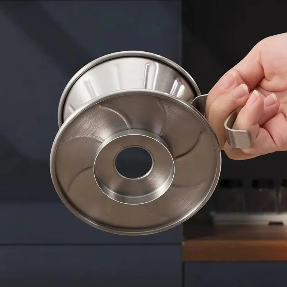 Geribbelde opschenk koffiefilterhouder