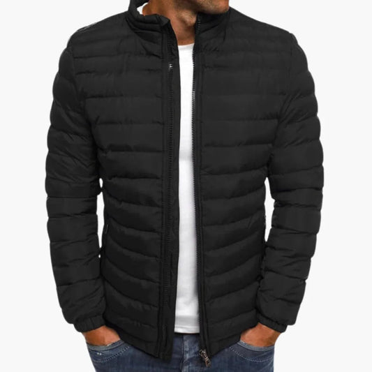 Gevoerd casual gewatteerd jack voor heren