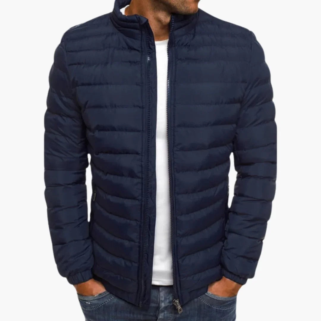 Gevoerd casual gewatteerd jack voor heren