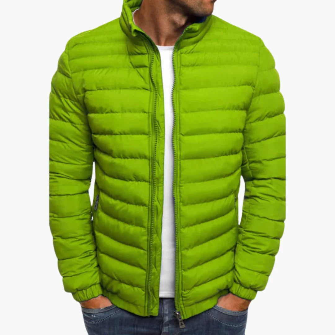 Gevoerd casual gewatteerd jack voor heren