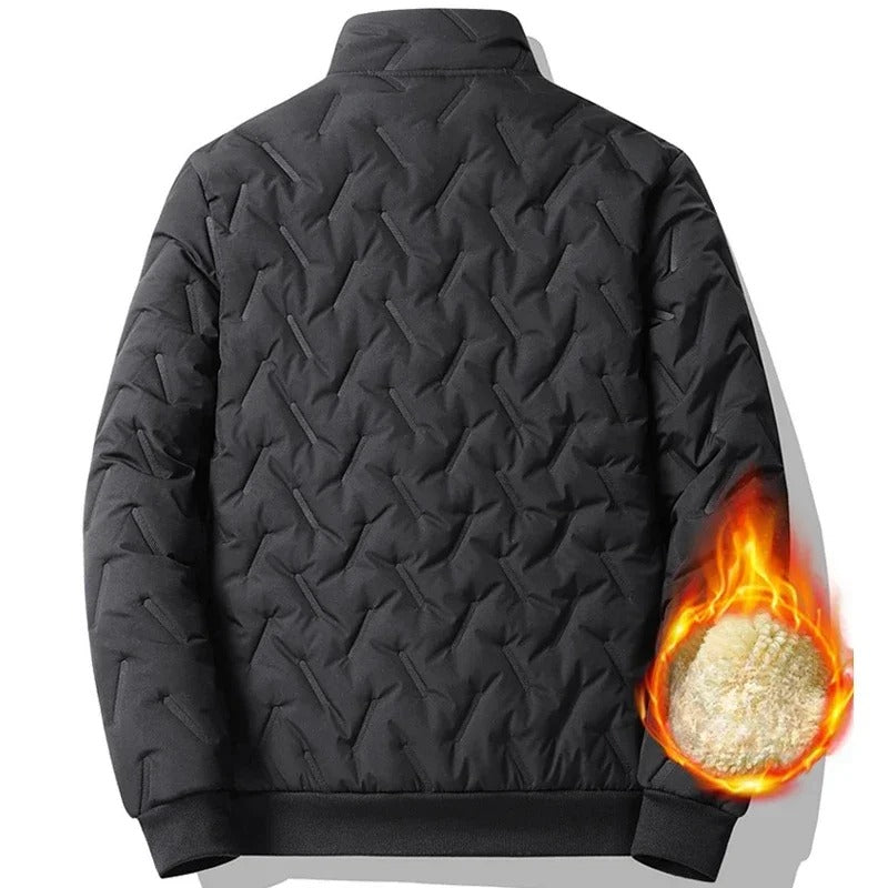 Gevoerd herenjack van imitatielamsvacht