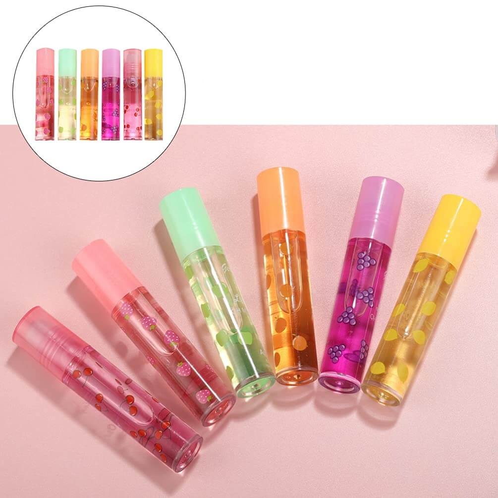 Glanzende lipgloss met spiegel-water-look (6 stuks)