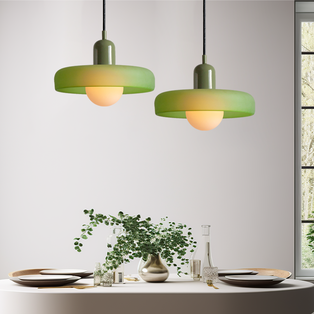 Glazen hanglamp in Bauhaus-design – Artistiek, modern en tijdloos