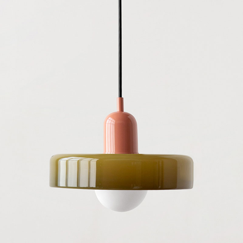 Glazen hanglamp in Bauhaus-design – Artistiek, modern en tijdloos
