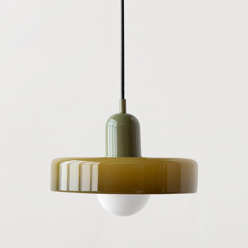 Glazen hanglamp in Bauhaus-design – Artistiek, modern en tijdloos