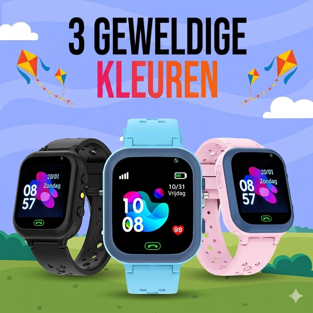 GPS-horloge voor kinderen - Waterdicht | Videobellen | Veiligheid