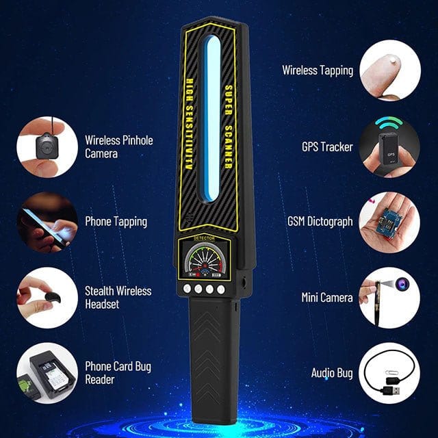 GPS Tracker Detector #2026 – Geavanceerde Bug Sweeper voor Verborgen Camera's & Trackers