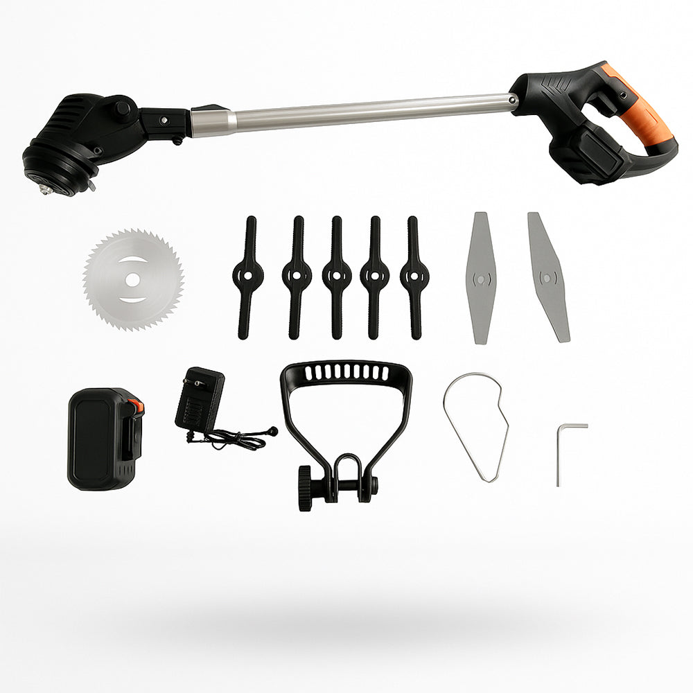 Grastrimmer & Onkruidverwijderaar 180W met Telescopische Steel & Accu