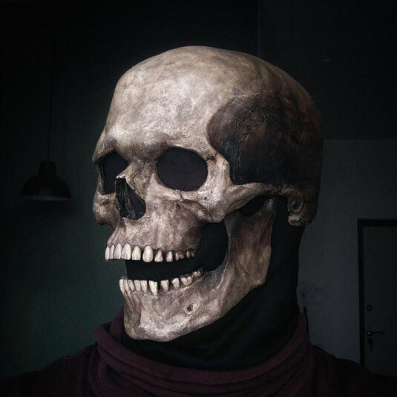 Griezelig skeletmasker – Realistisch halloweenkostuum
