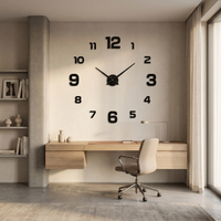 Grote Metalen Wandklok | Stil Quartz Uurwerk | Minimalistisch Design