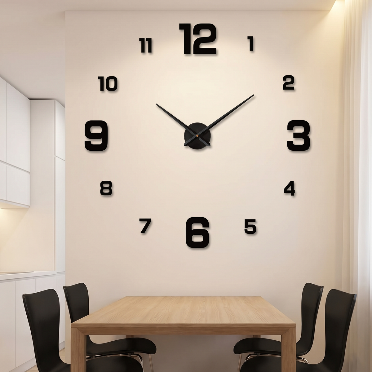 Grote Metalen Wandklok | Stil Quartz Uurwerk | Minimalistisch Design