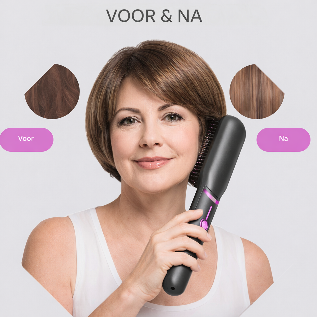 Haarborstel | Zeg dag tegen plat haar: de hele dag volume en glans zonder beschadiging!