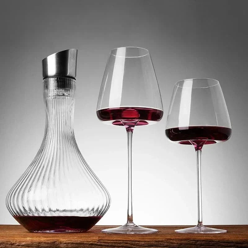 Handgemaakte kristallen wijn- en champagneglazenset – 2, 4 of 6 stuks, 4 maten