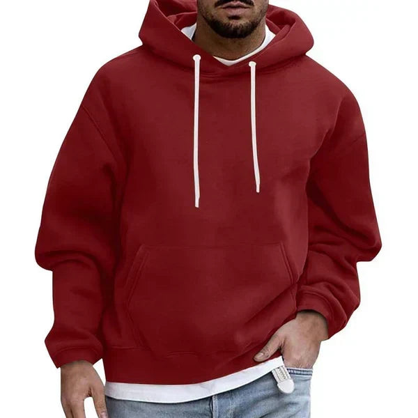 Heren hoodie met kangoeroezak