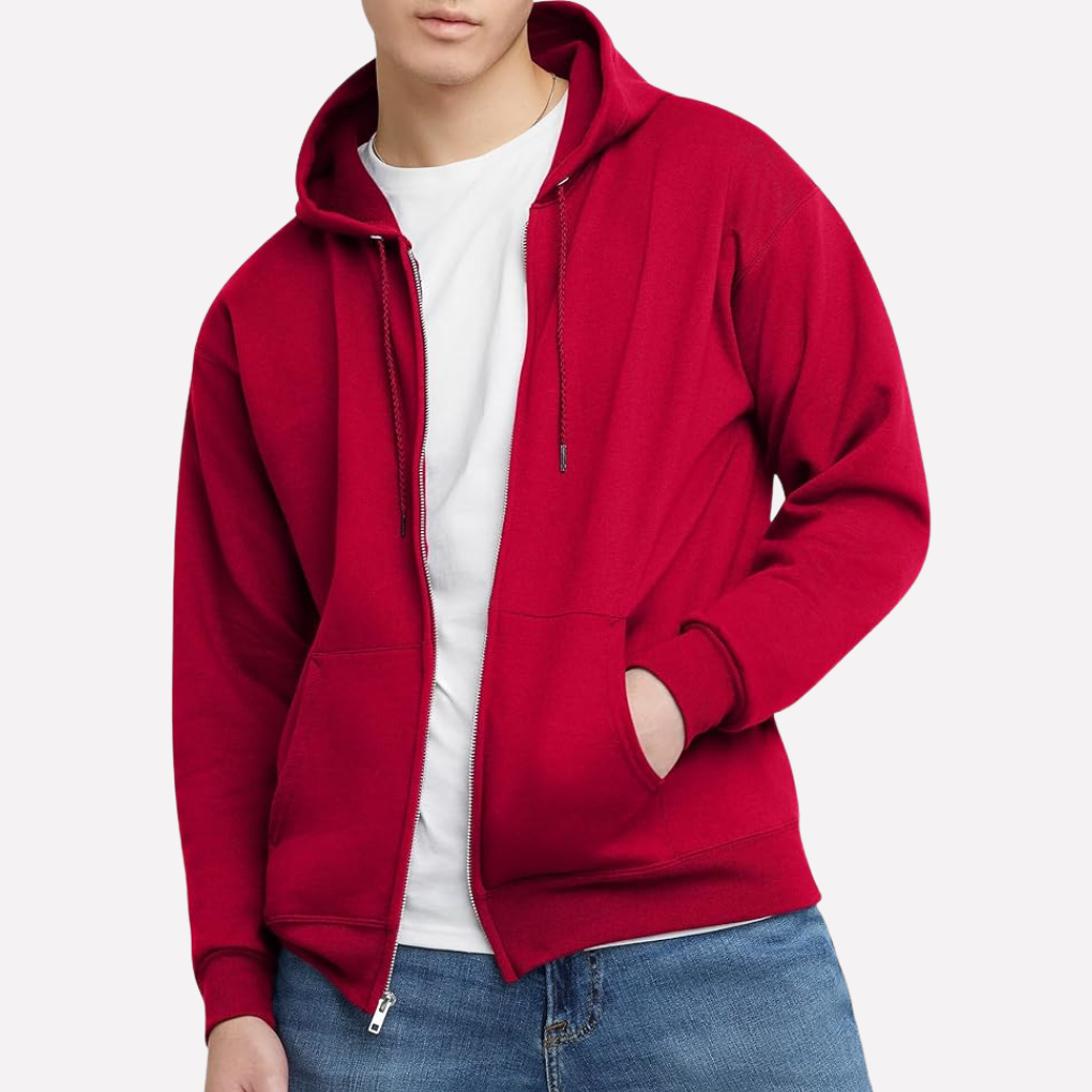 Heren hoodie met ritssluiting