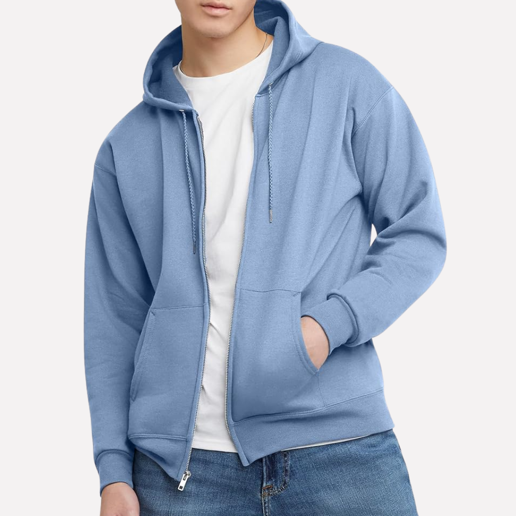 Heren hoodie met ritssluiting
