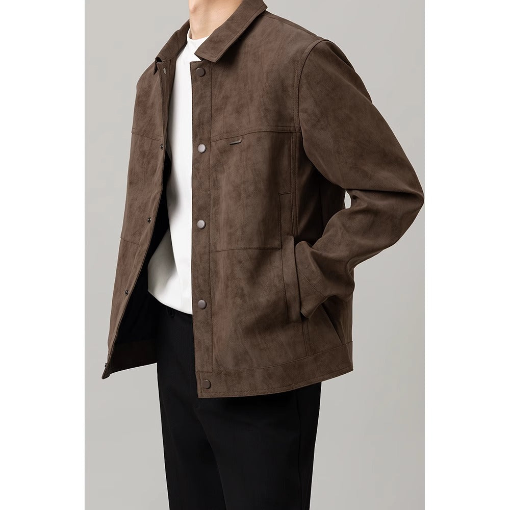 Heren overshirt met knopen
