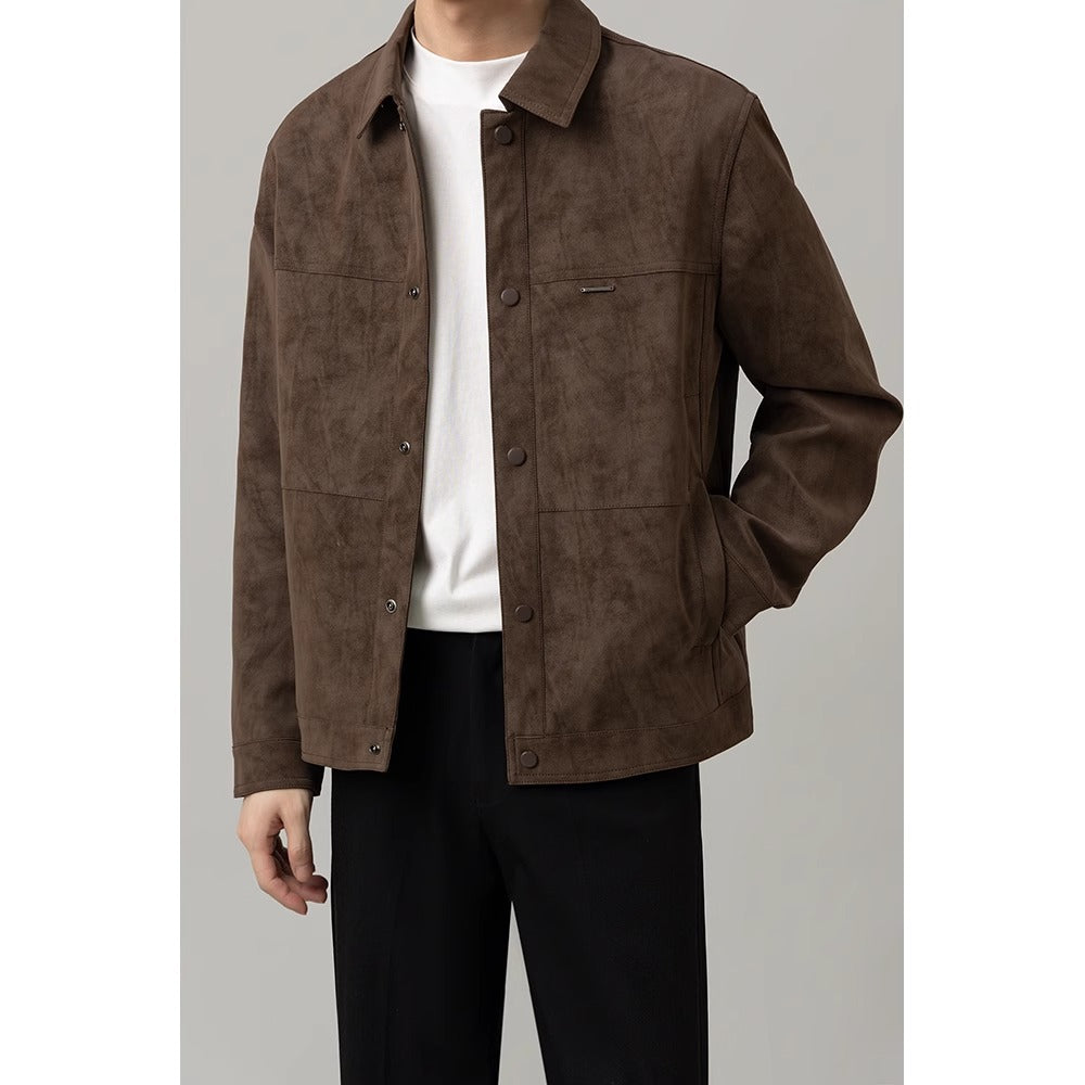 Heren overshirt met knopen