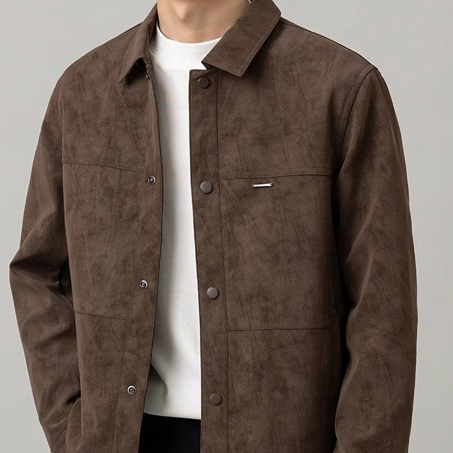 Heren overshirt met knopen