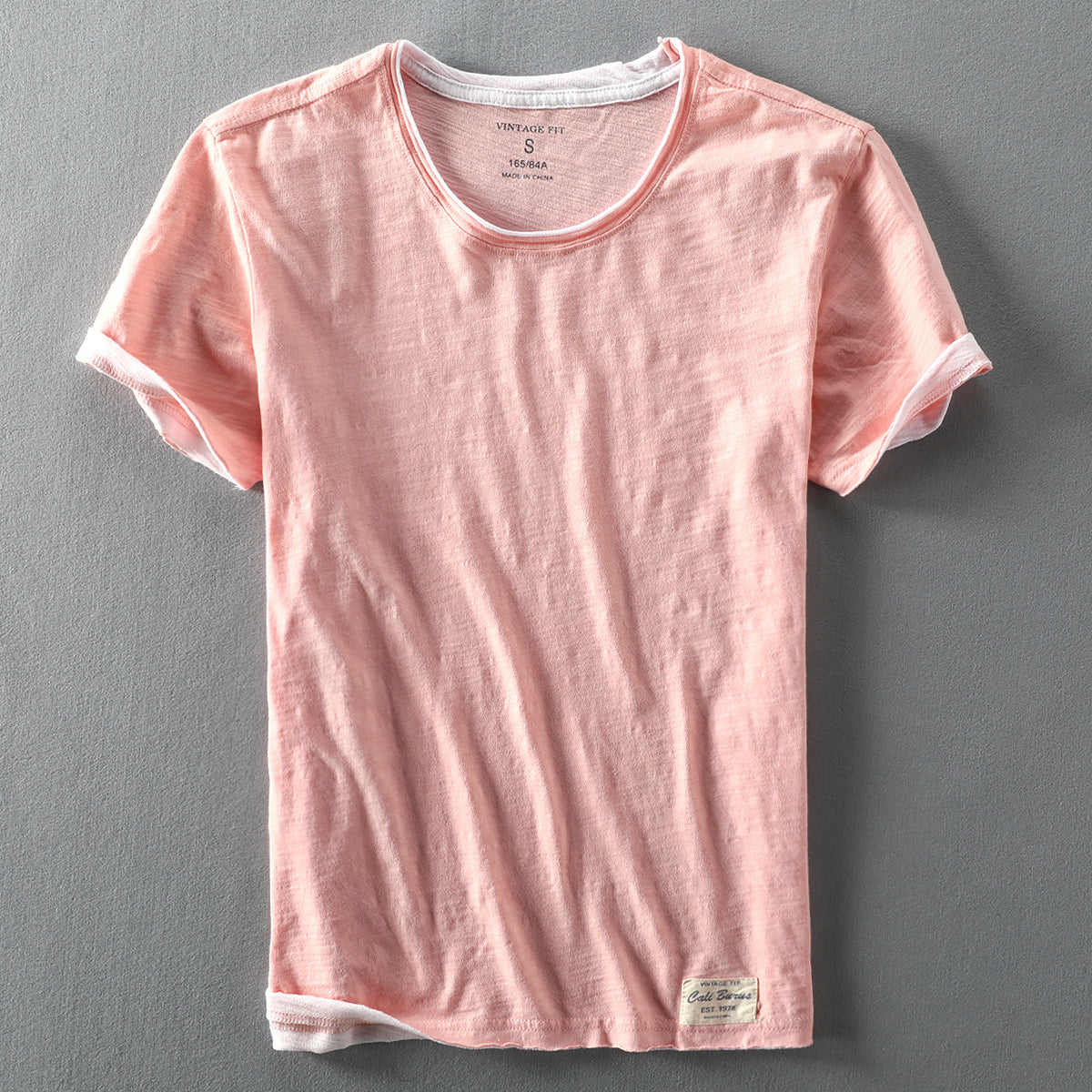 Heren T-Shirt met Korte Mouwen en Klassieke Pasvorm | Minimalistische Stijl