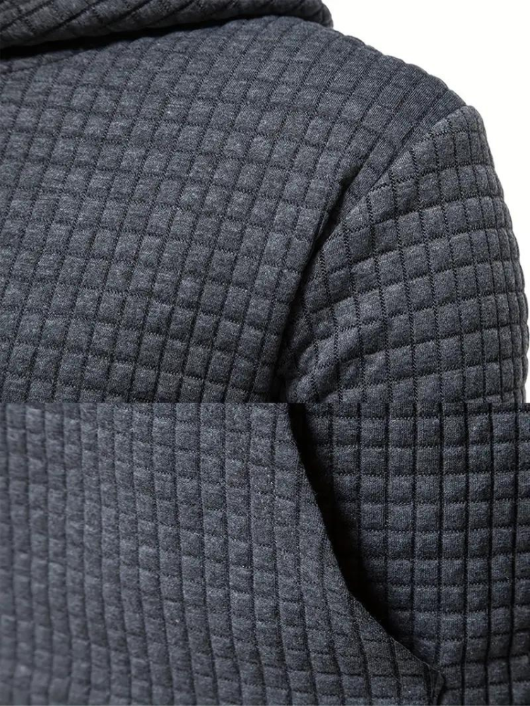 Herenhoodie met textuur