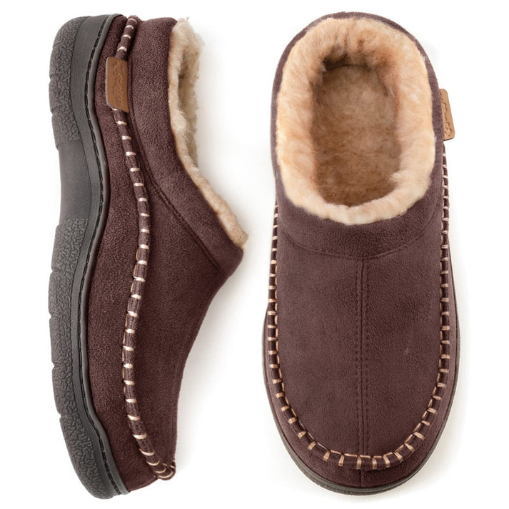 Herenpantoffels in een comfortabel design van zacht materiaal