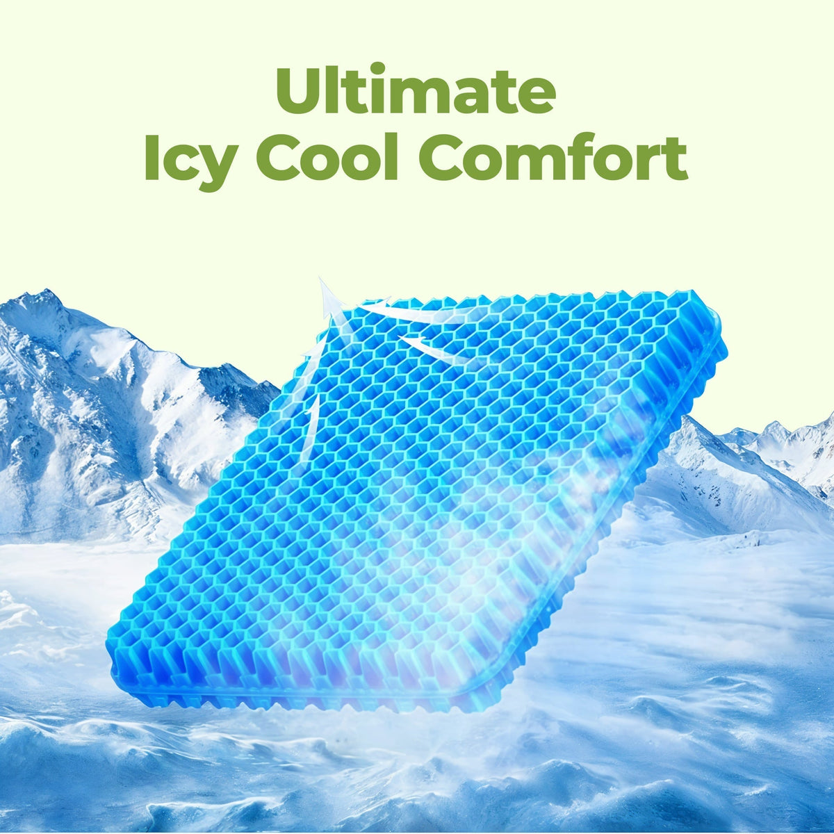 Honingraat gel zitkussen met hoes – Comfort voor stoelen