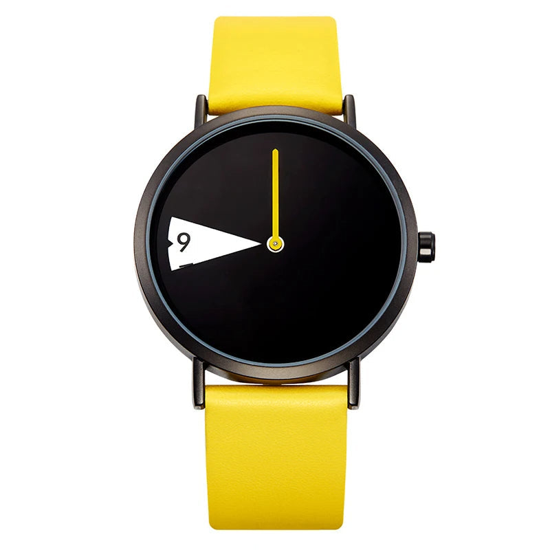 Horloge met geometrische wijzerplaat
