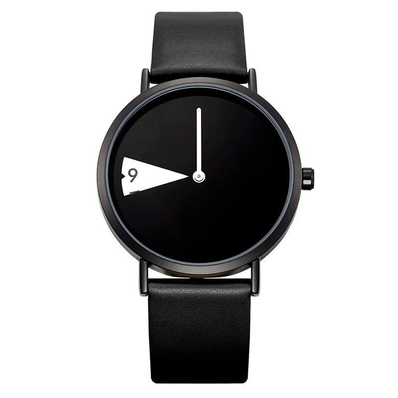 Horloge met geometrische wijzerplaat