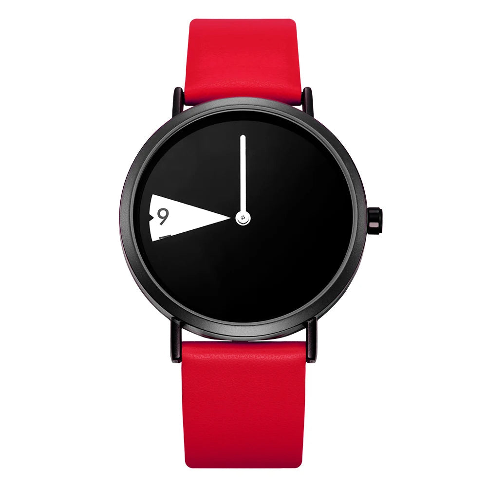 Horloge met geometrische wijzerplaat