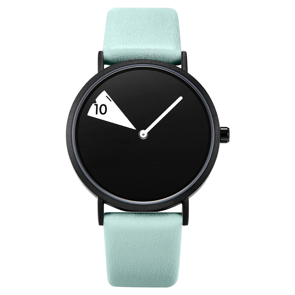 Horloge met geometrische wijzerplaat
